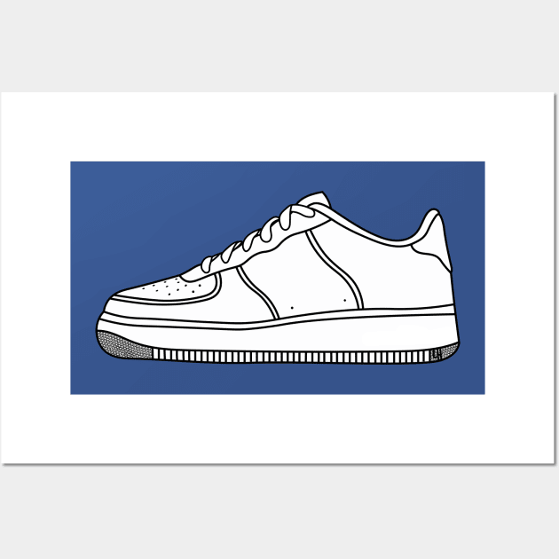 White Sneaker Wall Art by mynameisliana